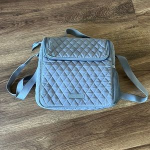 vera bradley gray lunch bag / tote